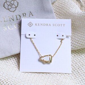 Kendra Scott Cheer Gold White Mother-of-Pearl Pendant Necklace